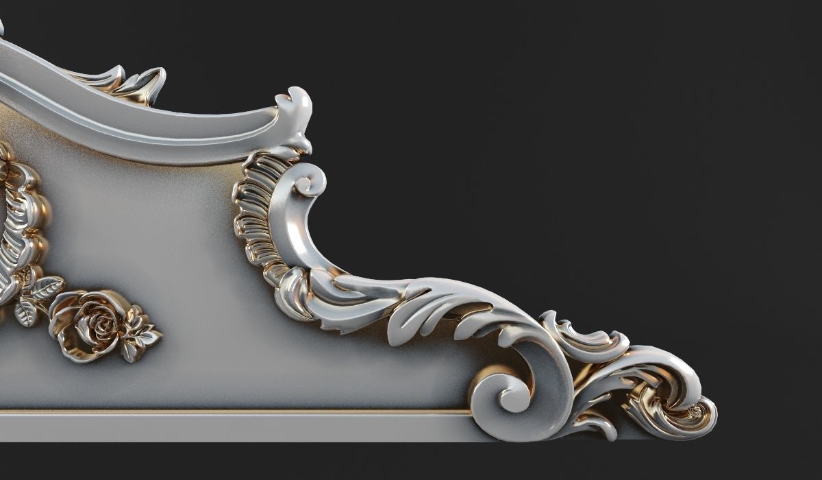 carved crown 3D print model_3