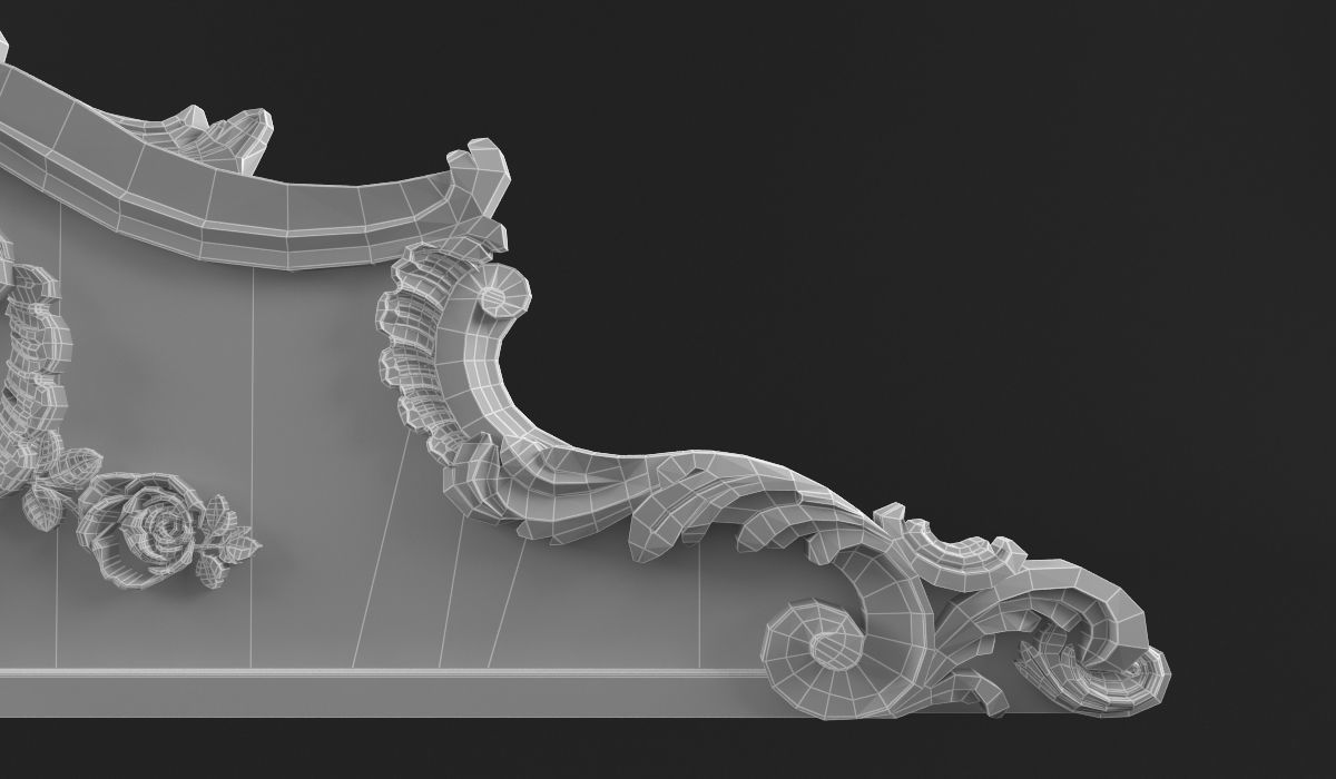 carved crown 3D print model_5