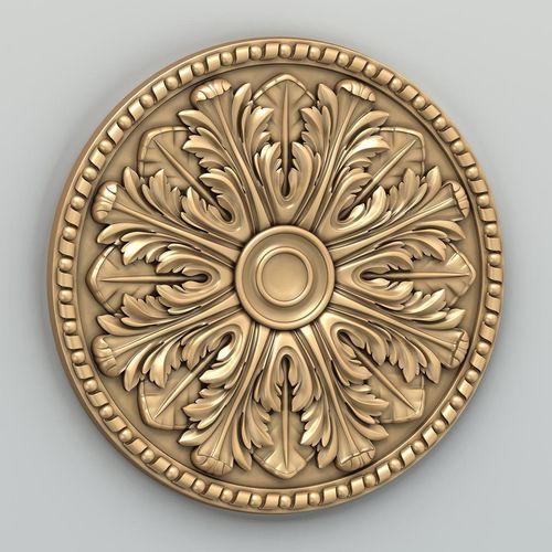 Round rosette 014 3D model