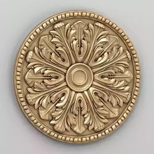 Round rosette 014 3D model