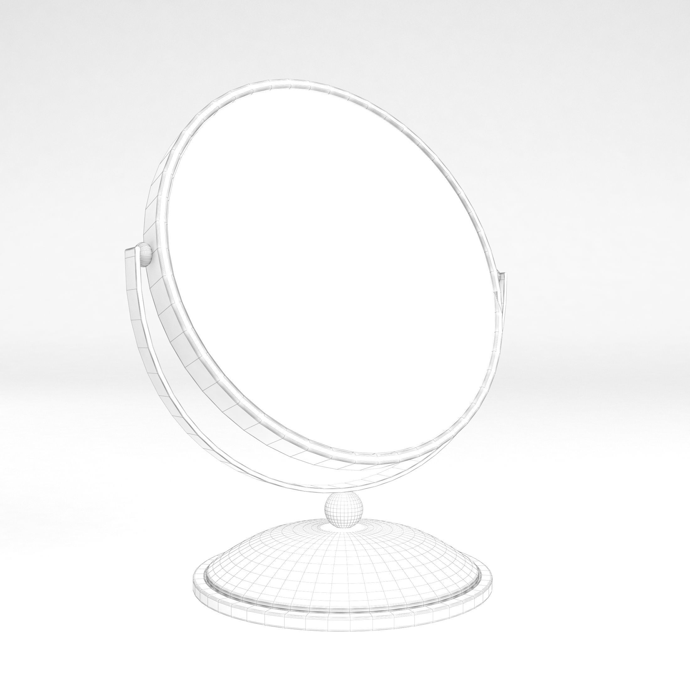 Round Table Mirror Furniture 3d Cgtrader Round Table Mirror 3d Model Max Obj Mtl Fbx Mat 6