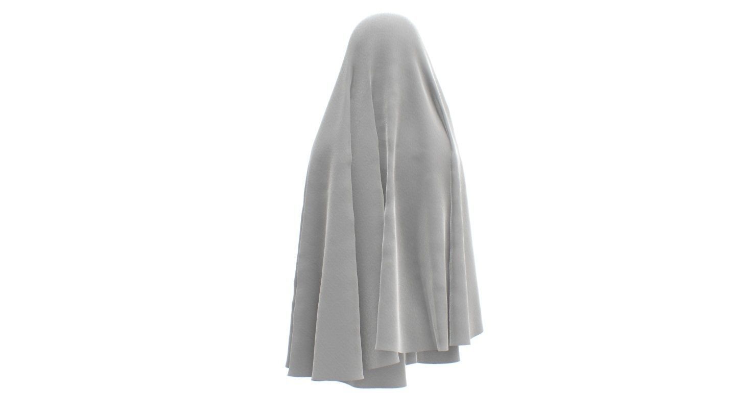 Ghost Cloth Low-poly 3D model_6