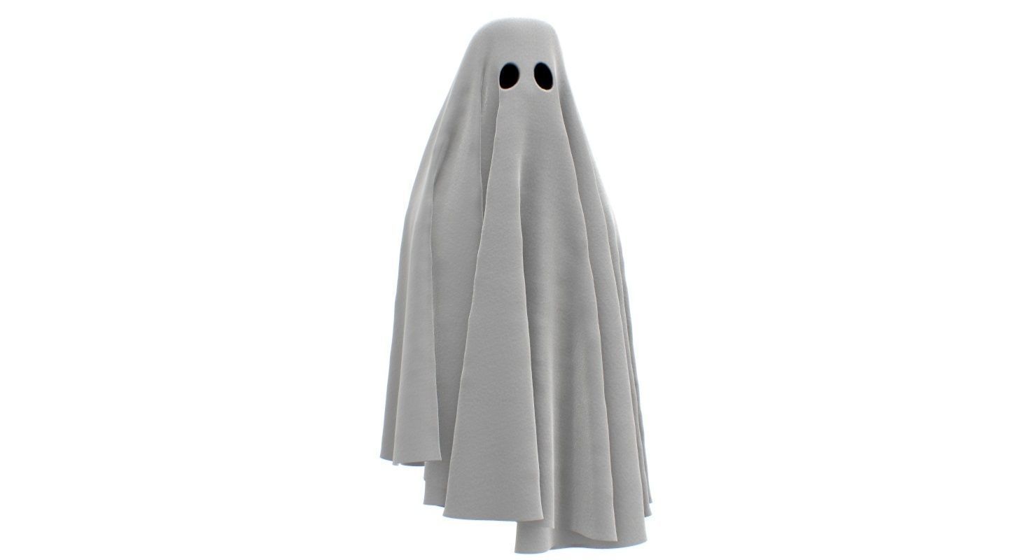 Ghost Cloth Low-poly 3D model_3