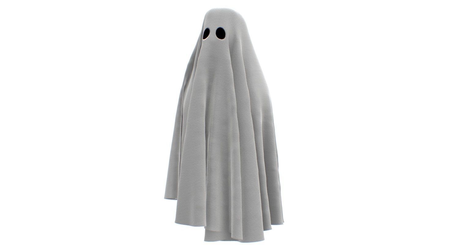 Ghost Cloth Low-poly 3D model_9