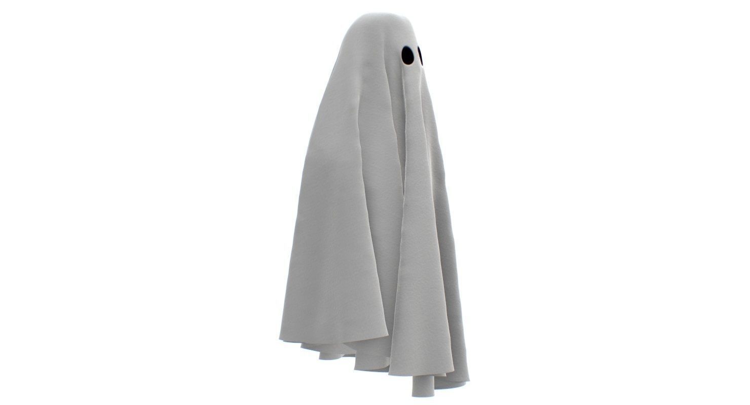 Ghost Cloth Low-poly 3D model_4