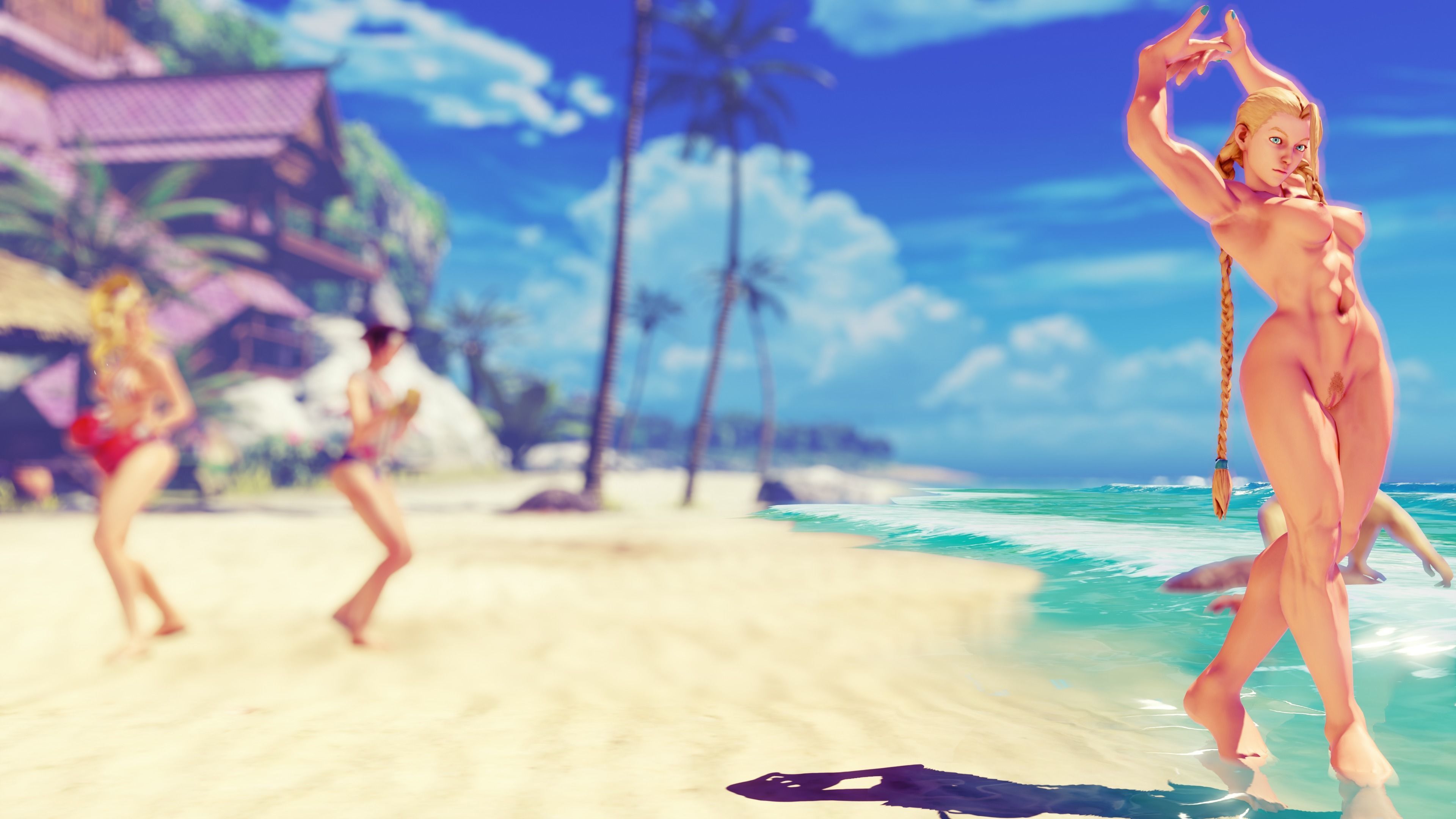 Nude Cammy Low-poly 3D model_3