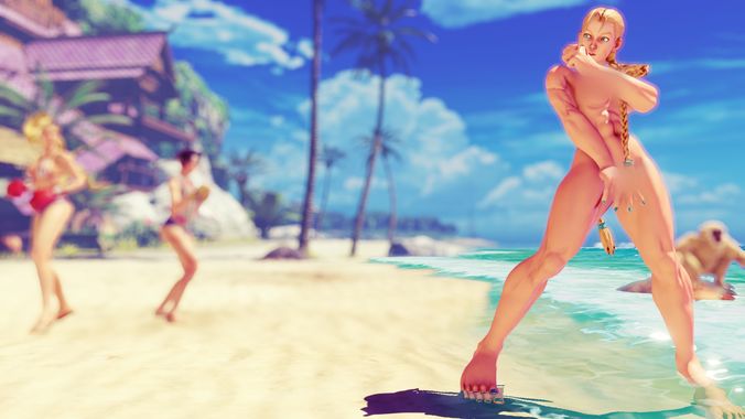 Nude Cammy Low-poly 3D model