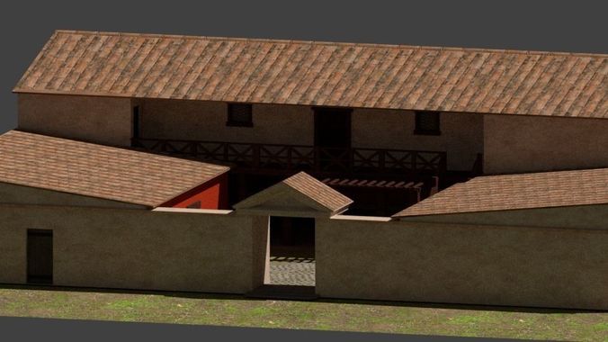 Ancient Greek House Low-poly 3D model