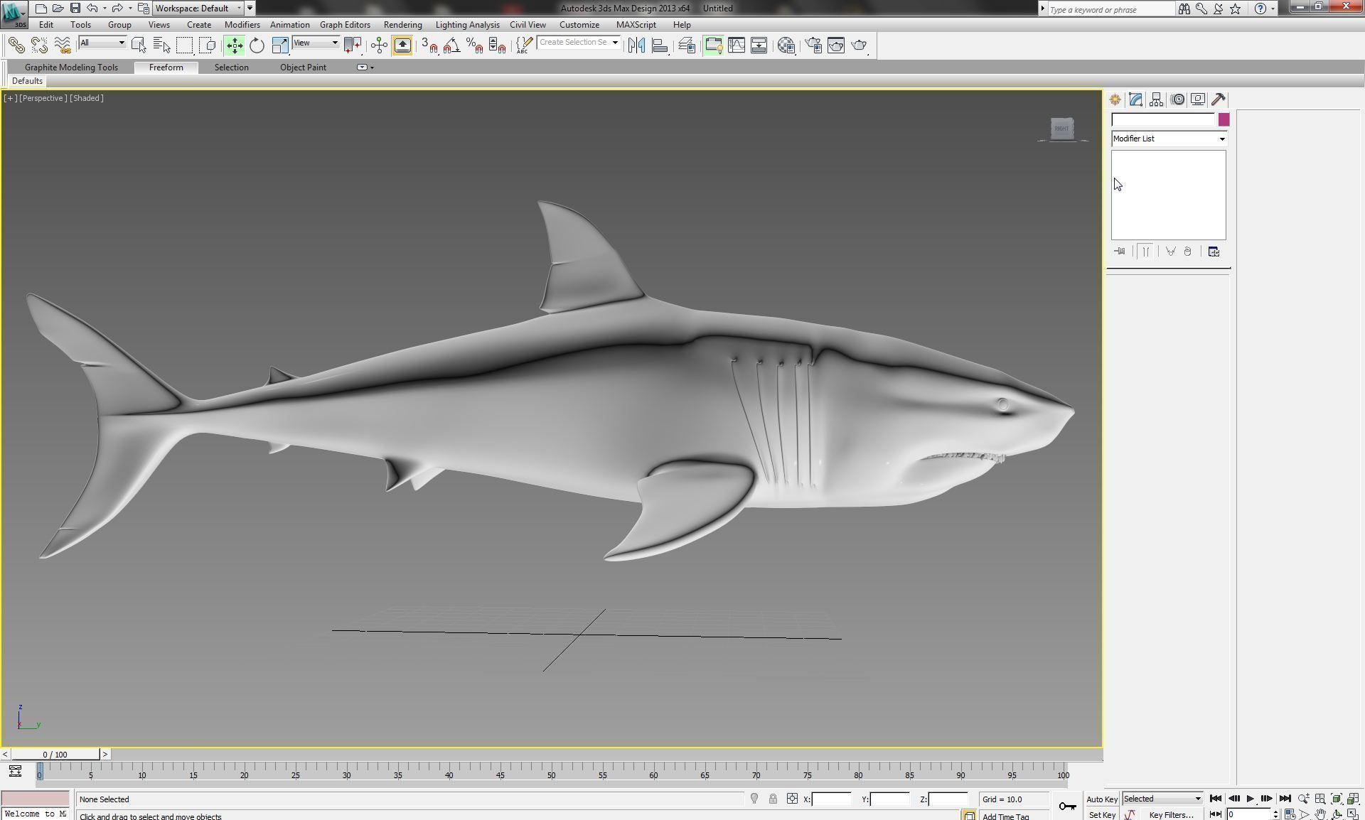 Shark 3D model_1