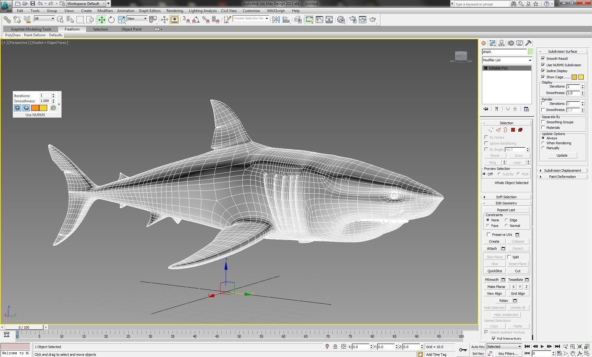 Shark 3D model_2