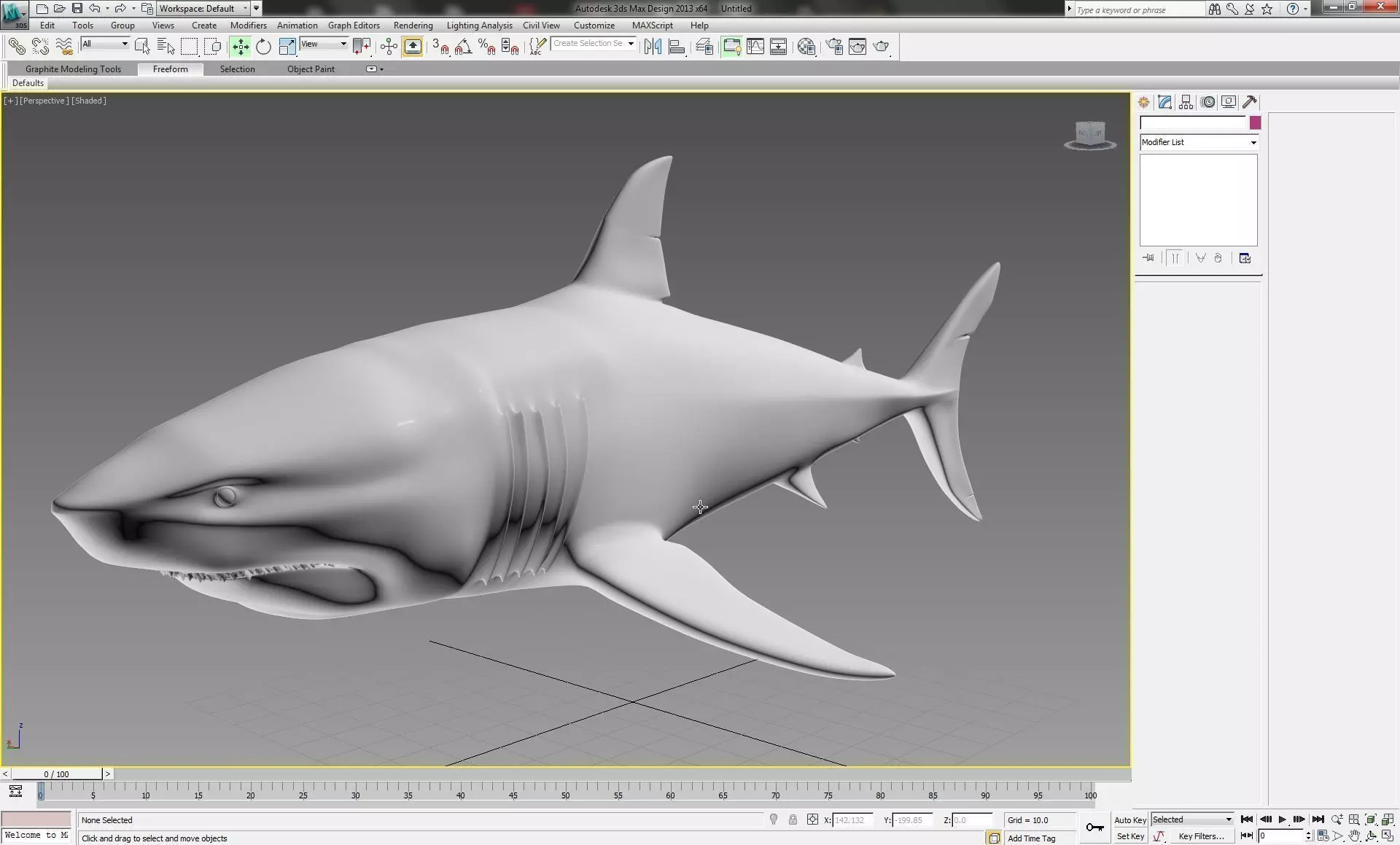 Shark 3D model_0