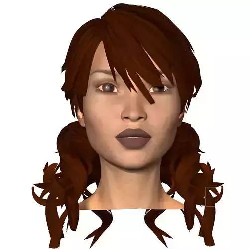 3d beautiful style hair