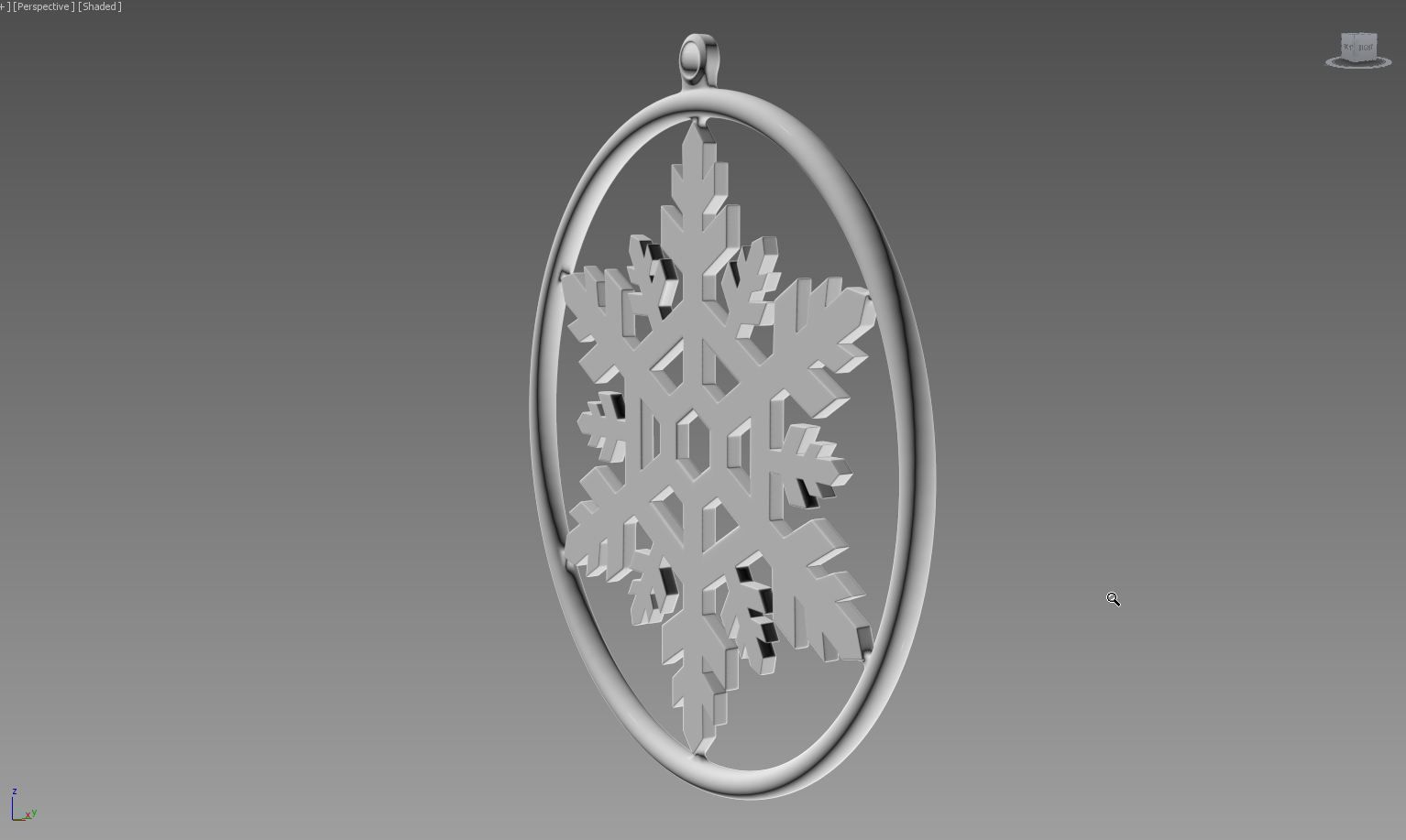 SnowFlake ornament 3D print model_2