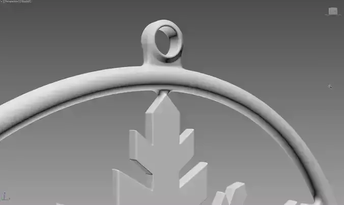 SnowFlake ornament 3D print model