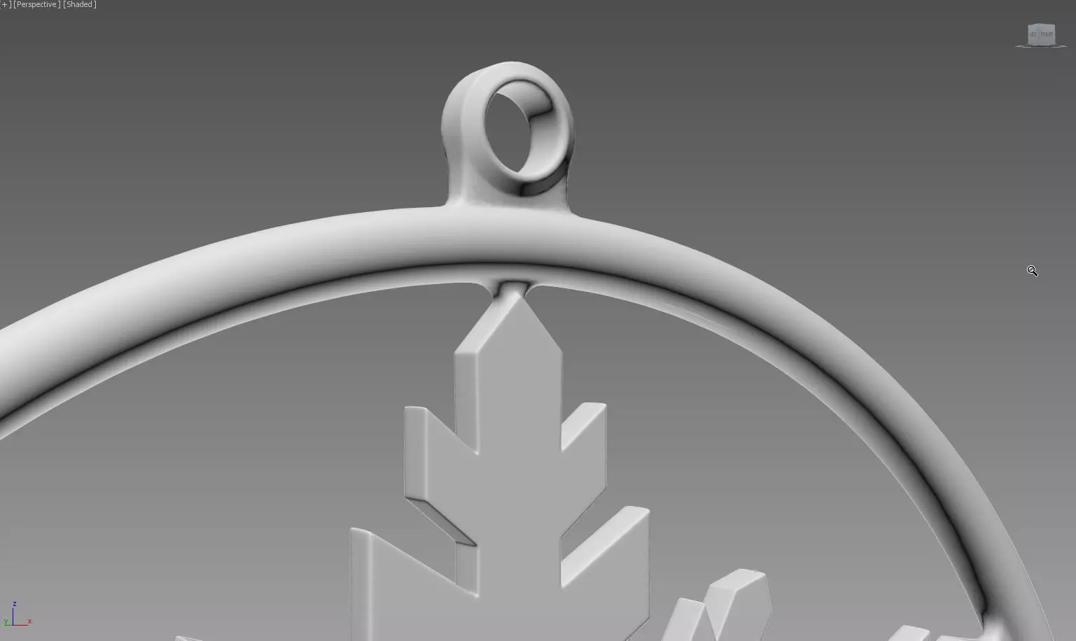 SnowFlake ornament 3D print model_0