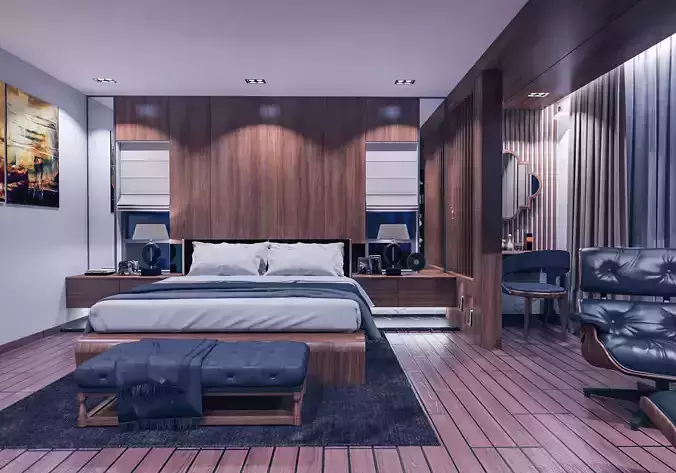  master bedroom furniture 3D model