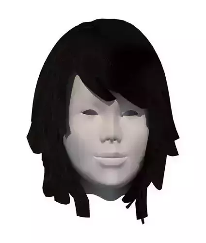  3D Female Hair