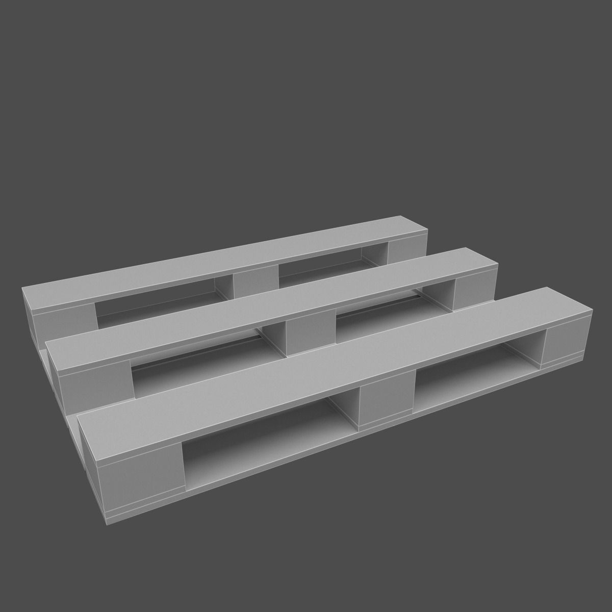 Pallet EUR 3D model_8