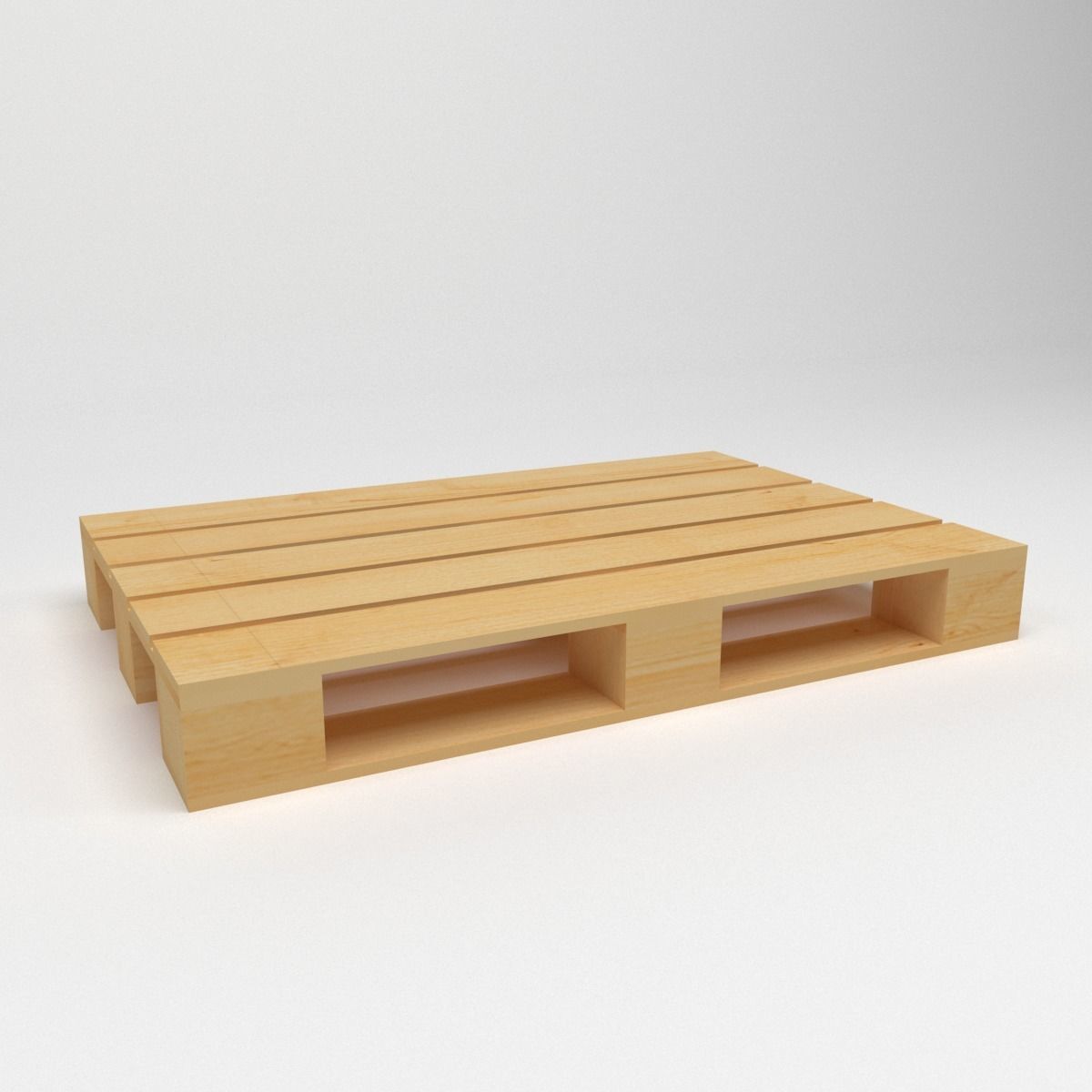 Pallet EUR 3D model_1
