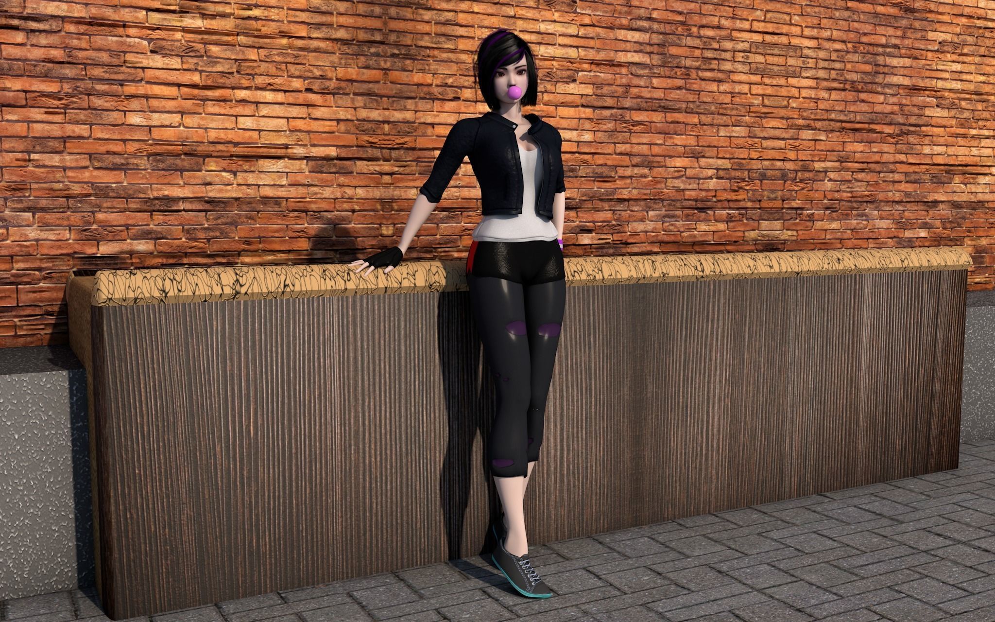 Go Go Tomago - Ero model Low-poly 3D model_5