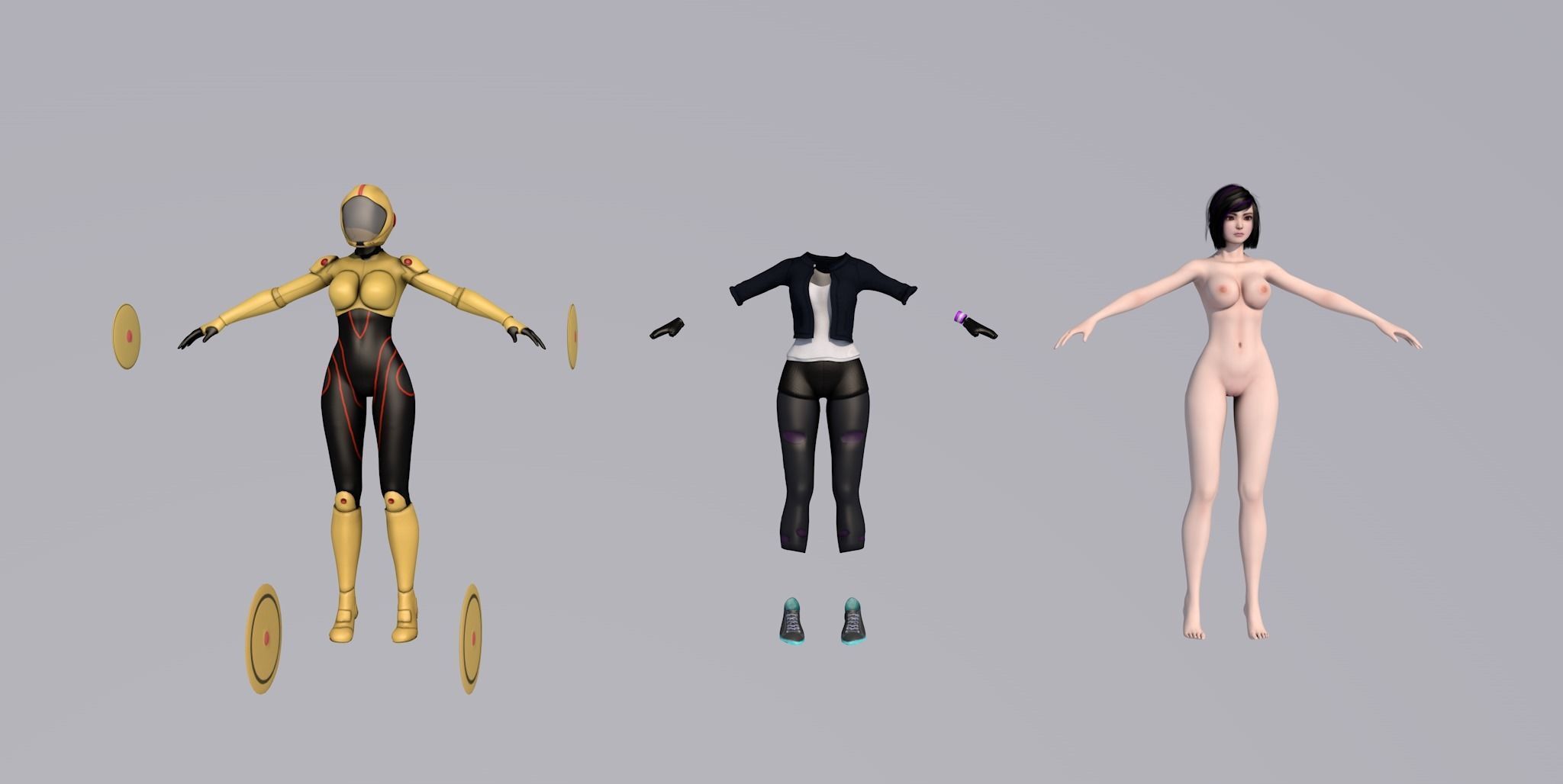 Go Go Tomago - Ero model Low-poly 3D model_14