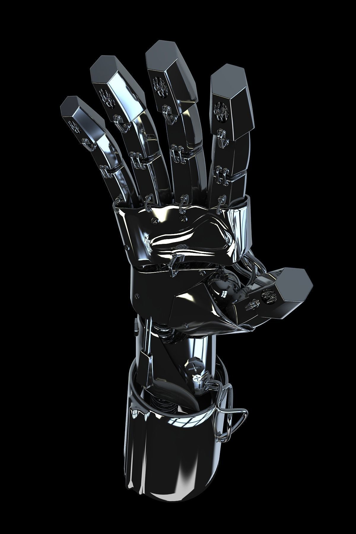 Robot Hand 3D model_4