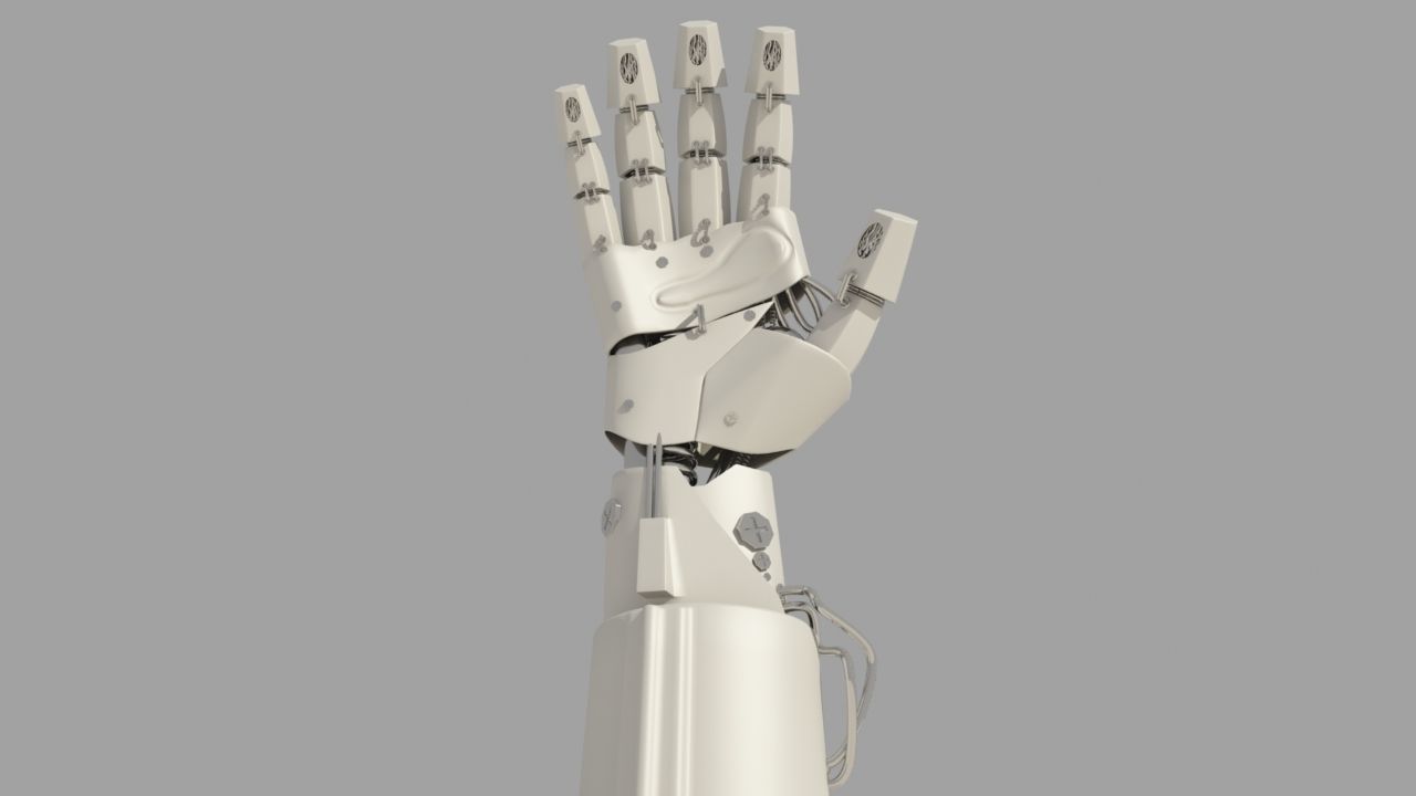 Robot Hand 3D model_8