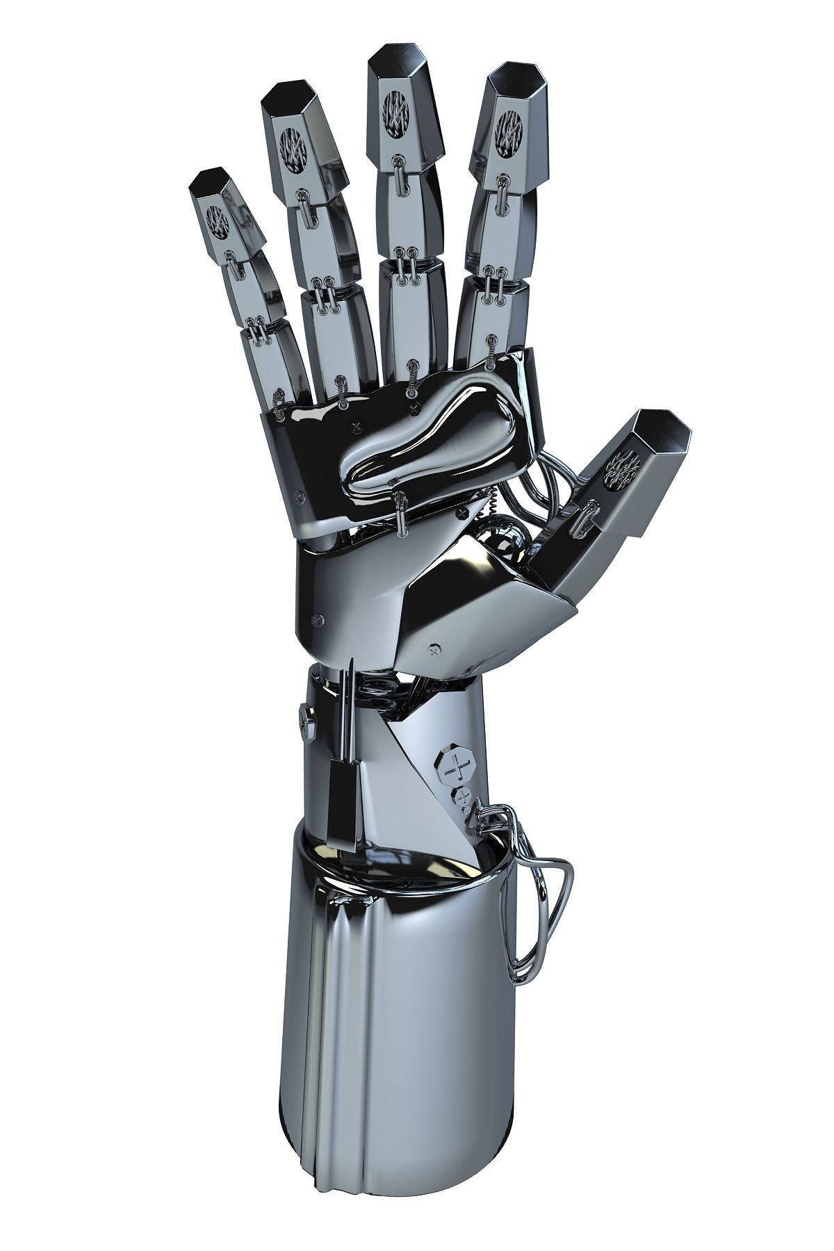Robot Hand 3D model_3