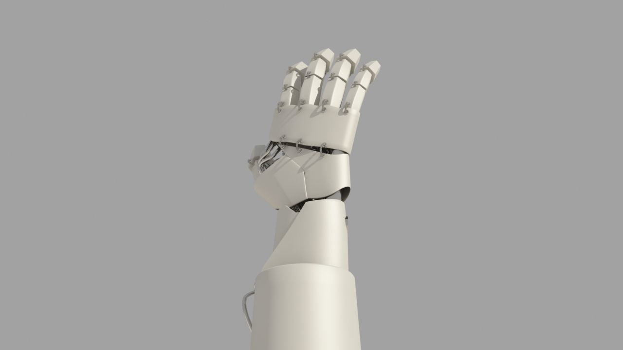 Robot Hand 3D model_7