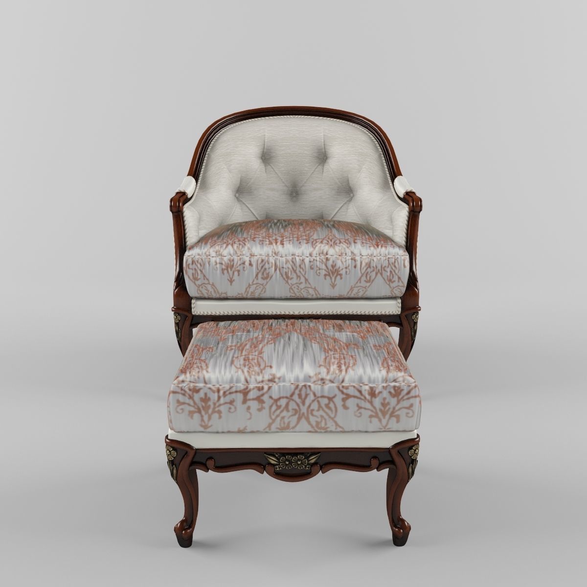 Mantellassi armchair 3D model_2
