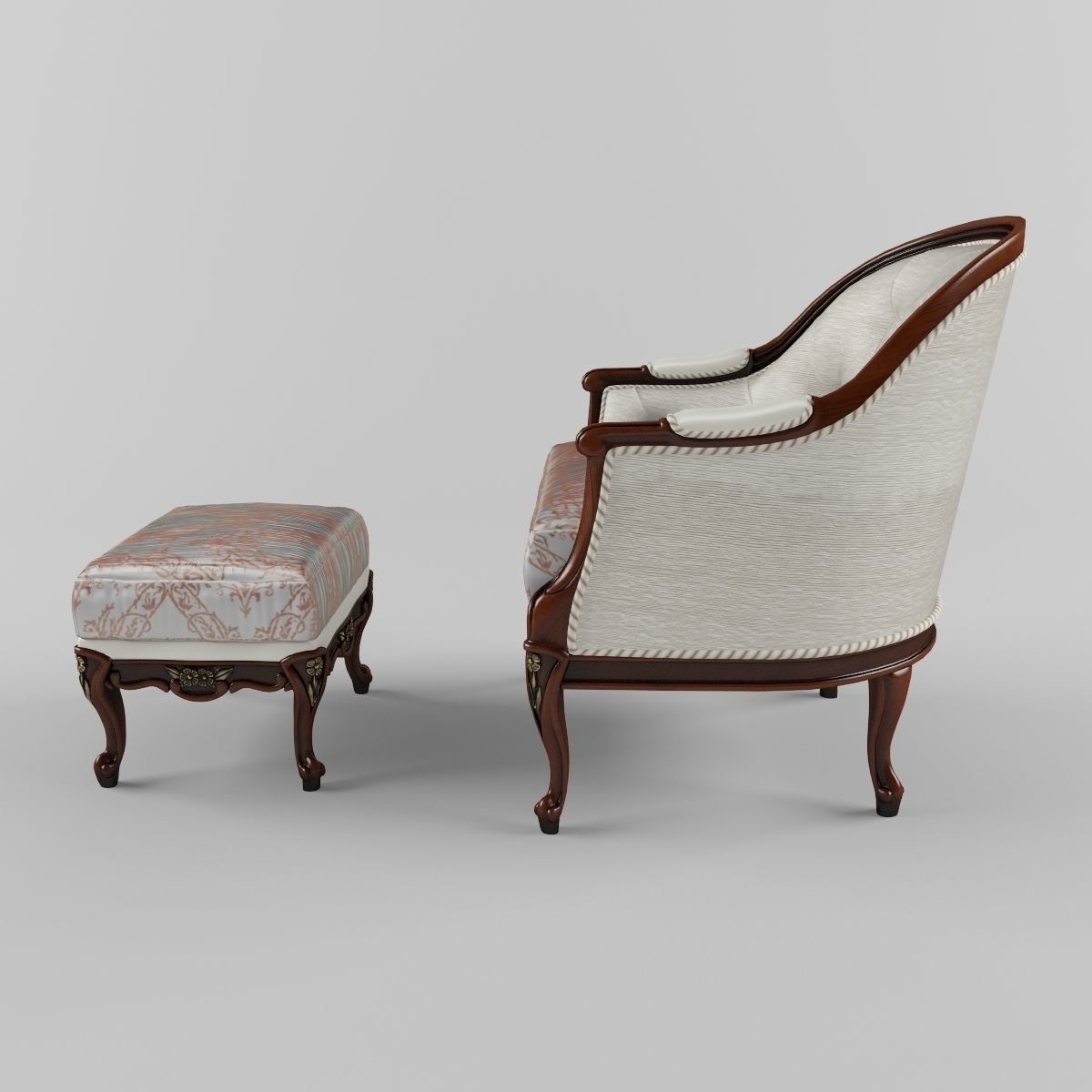 Mantellassi armchair 3D model_1
