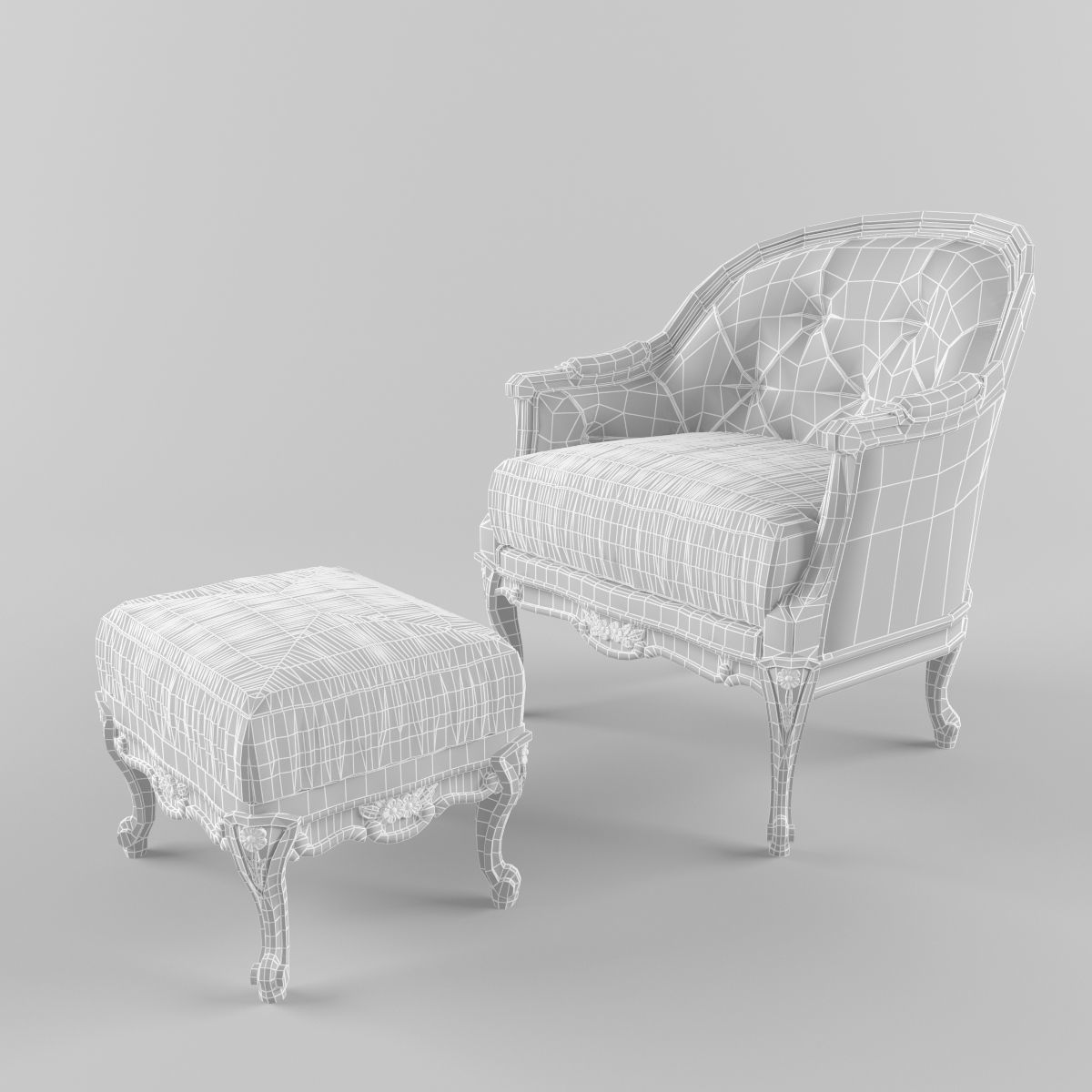 Mantellassi armchair 3D model_4