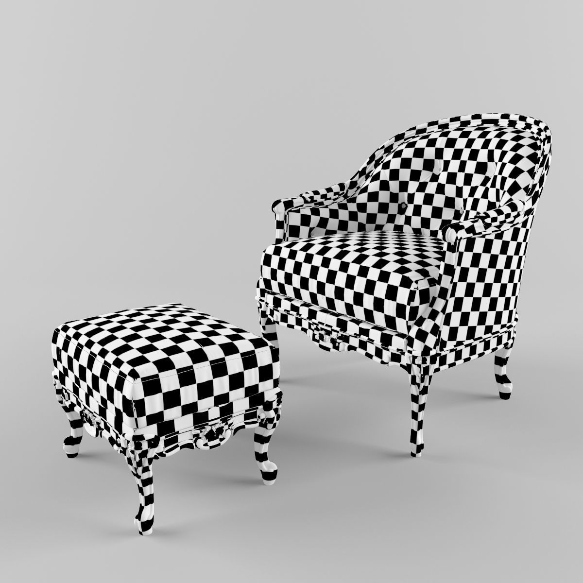 Mantellassi armchair 3D model_5