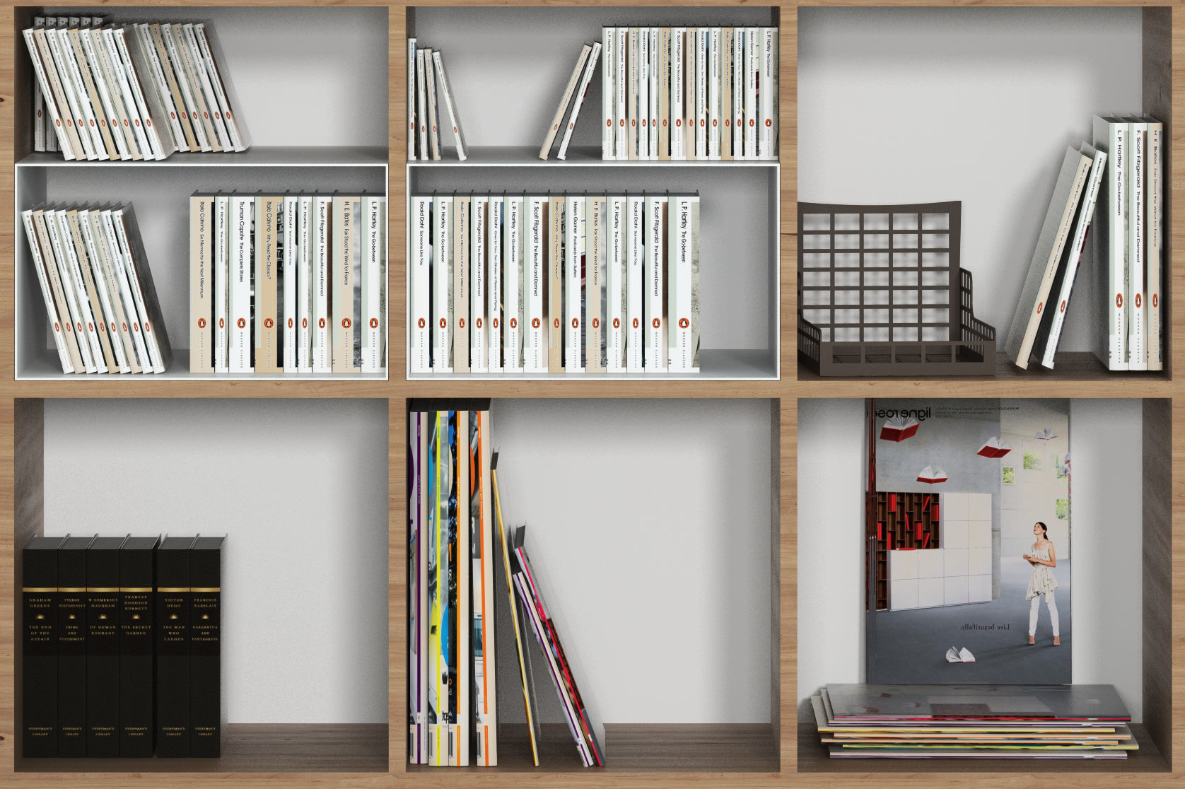 Office furniture 3D model_3