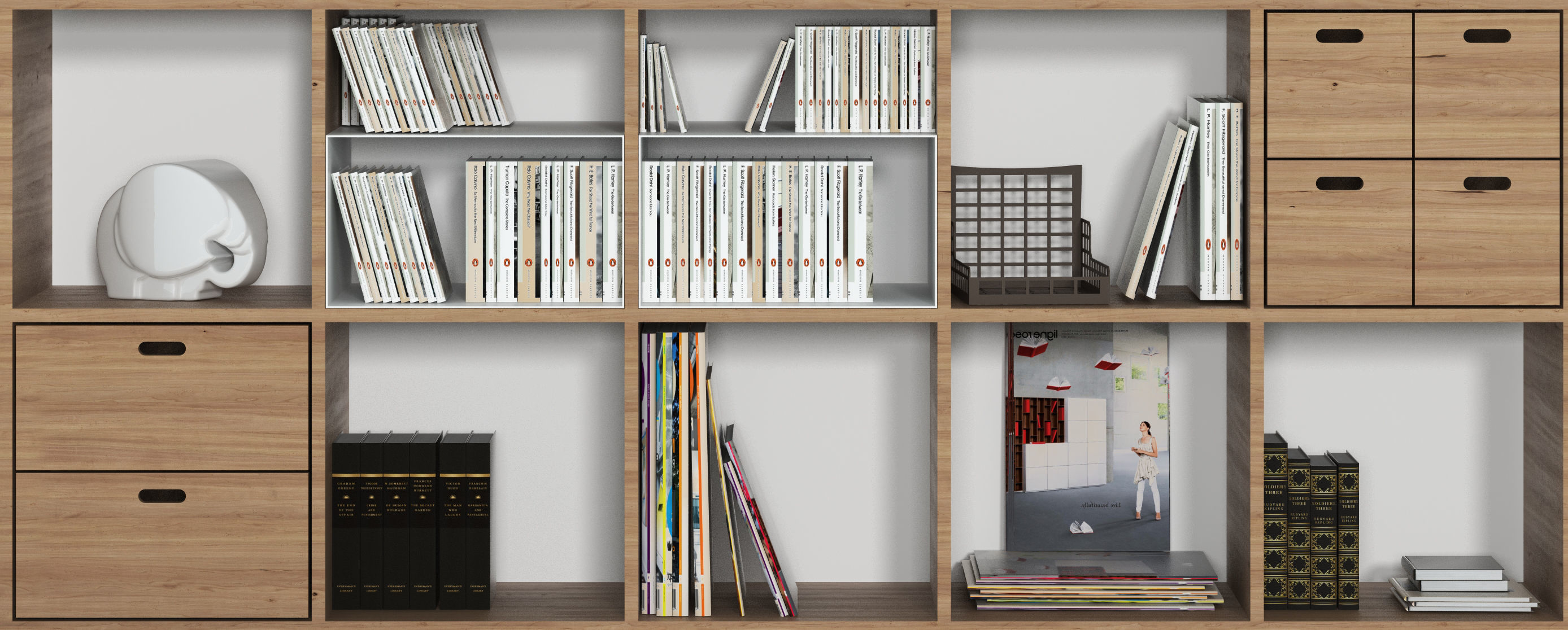 Office furniture 3D model_2