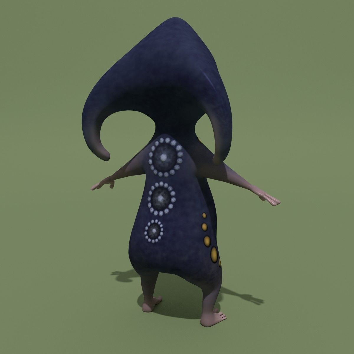 Mystical Monster A 3D model_2