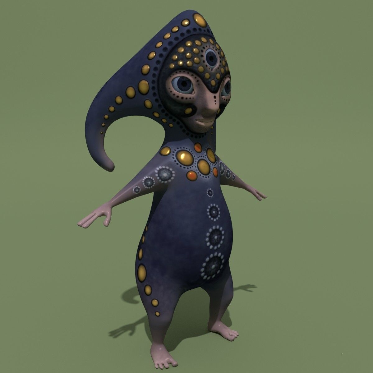 Mystical Monster A 3D model_1