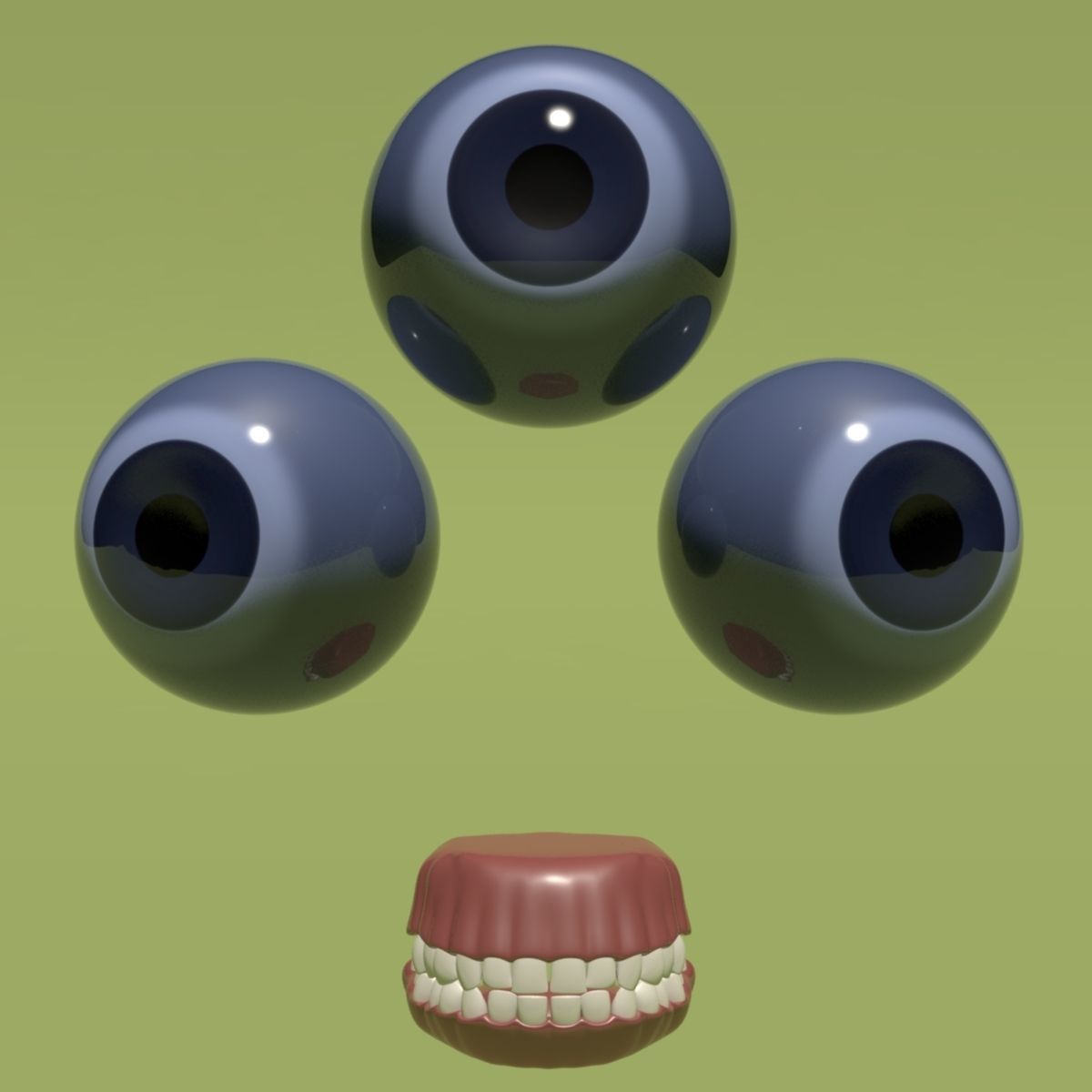 Mystical Monster A 3D model_6
