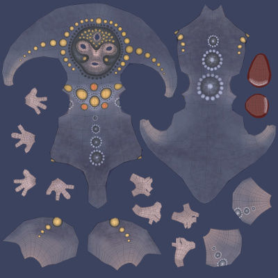 Mystical Monster A 3D model_9