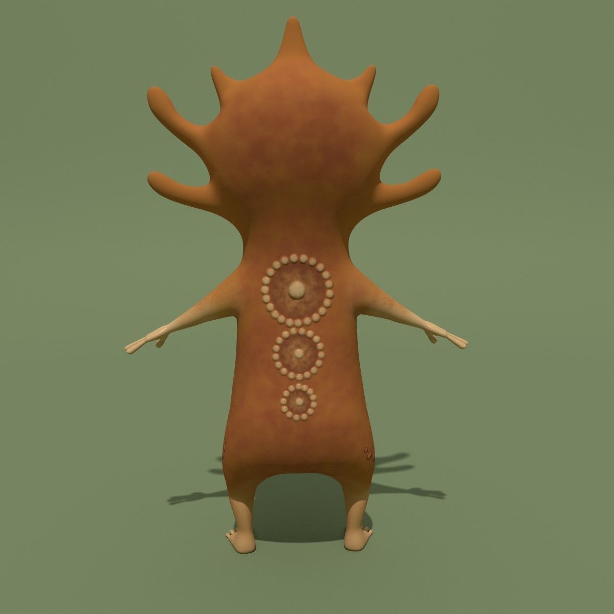 Mystical Monster B 3D model_2