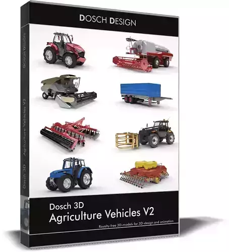 DOSCH 3D Agriculture Vehicles V2 3D model