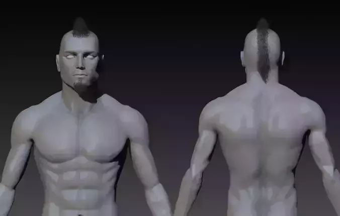 Human Fighter 3D model