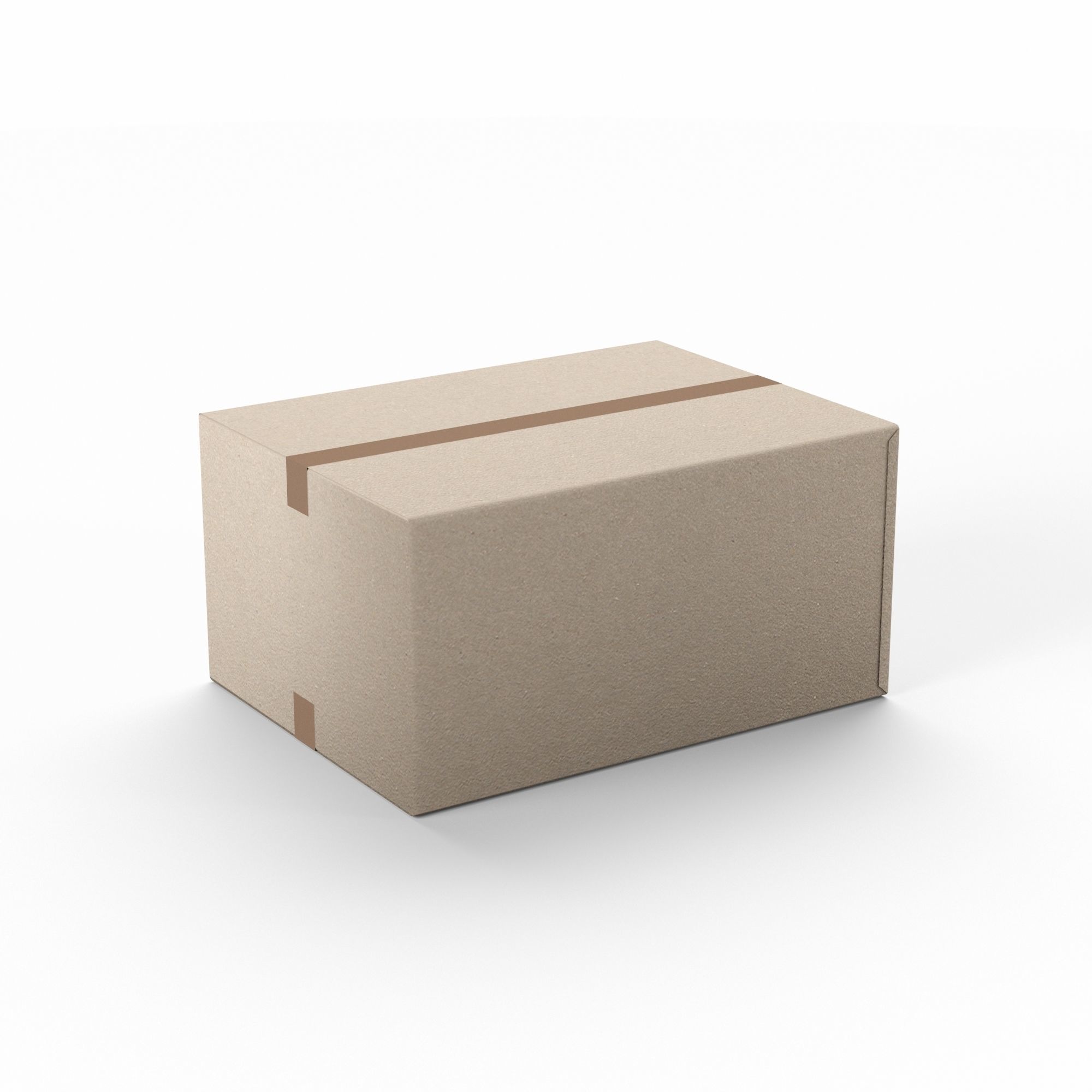 Pallet with cardboard boxes Low-poly 3D model_7