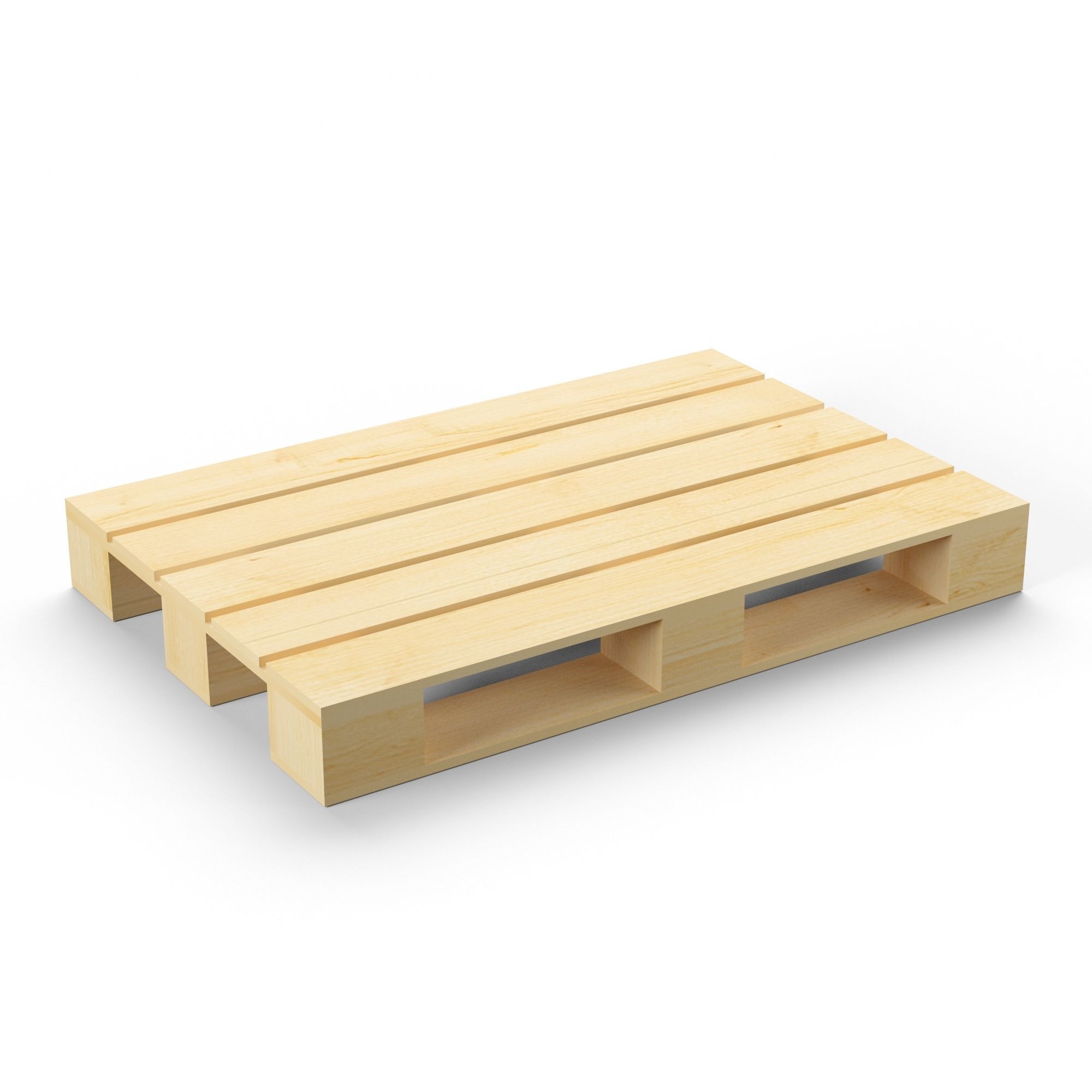 Pallet with cardboard boxes Low-poly 3D model_5