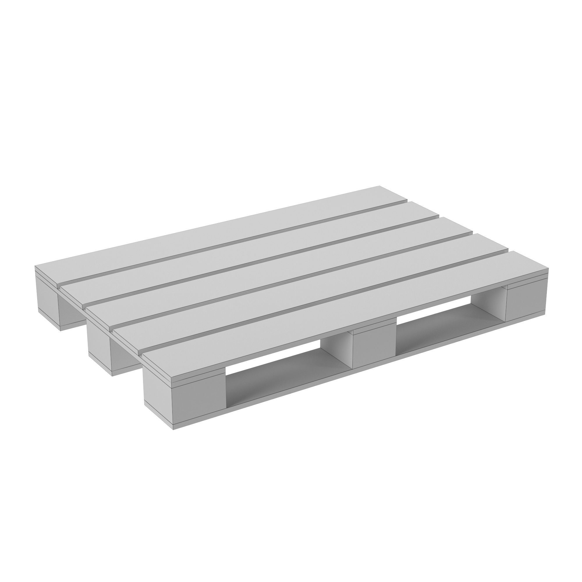 Pallet with cardboard boxes Low-poly 3D model_12