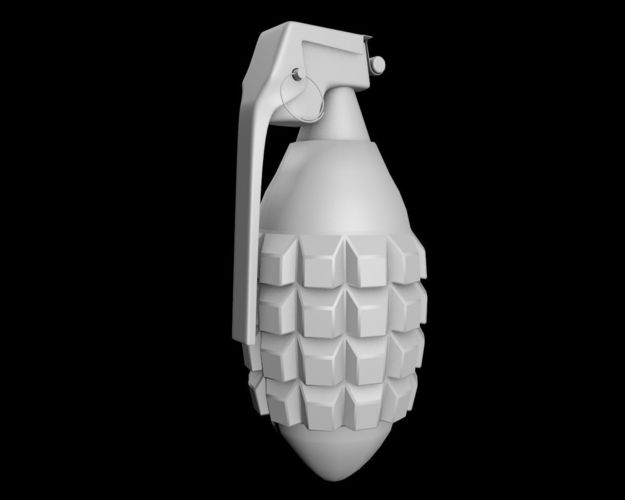bomb model grenade Free 3D print model