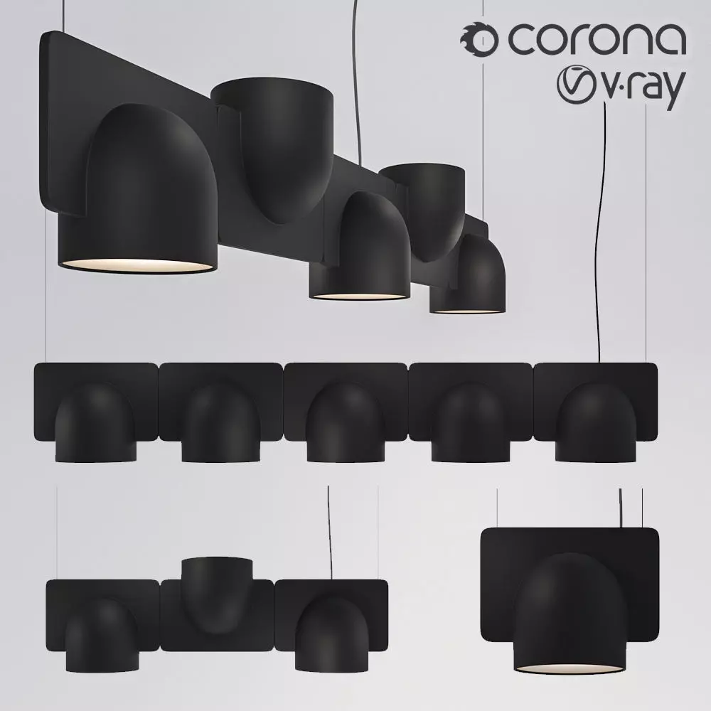 FontanaArte Igloo Suspension Lamp 3D model_0