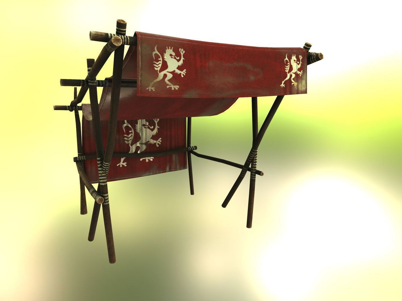 MarketPlace Booths - Silk 2 Low-poly 3D model_8