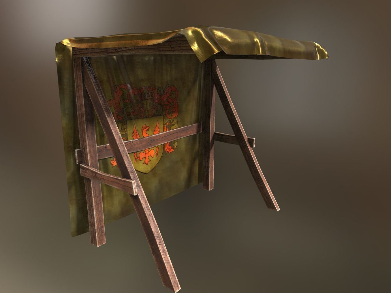 MarketPlace Booths - Silk 2 Low-poly 3D model_2