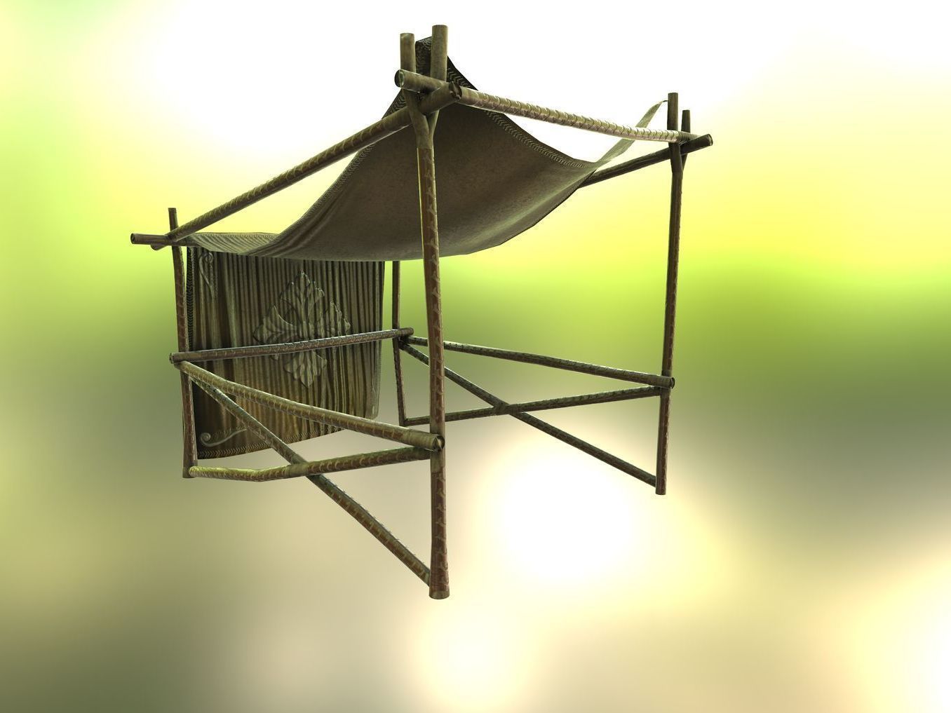 MarketPlace Booths - Silk 2 Low-poly 3D model_5